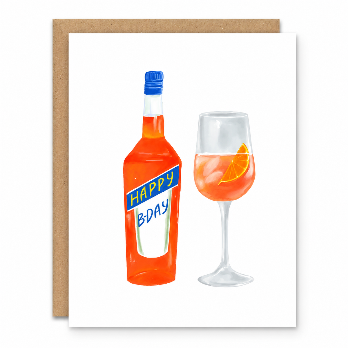 Happy B-Day Spritz Card