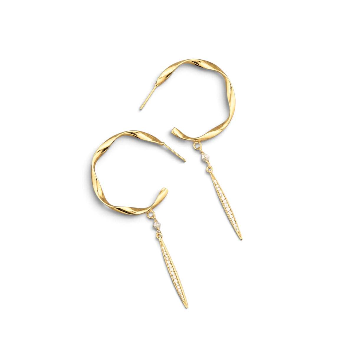 Twisted Spike Hoops