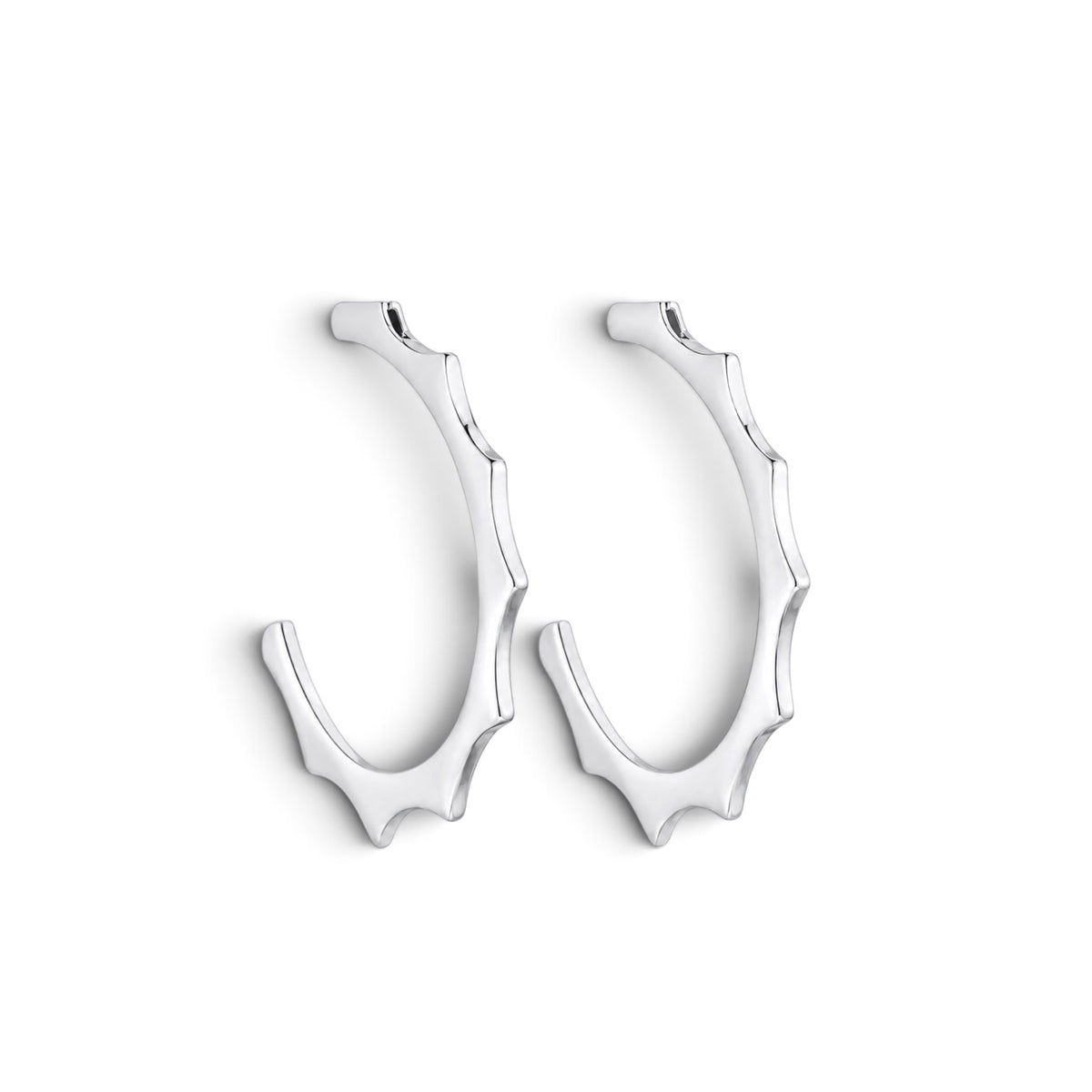 Bamboo Metal Hoops