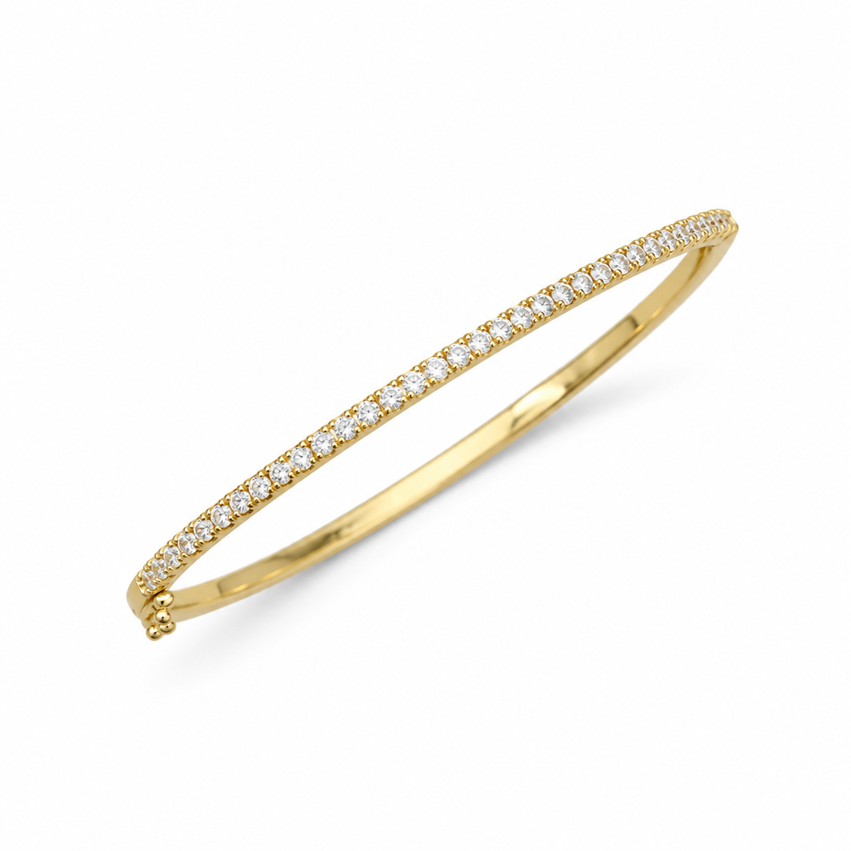 Pave Moissanite Bangle