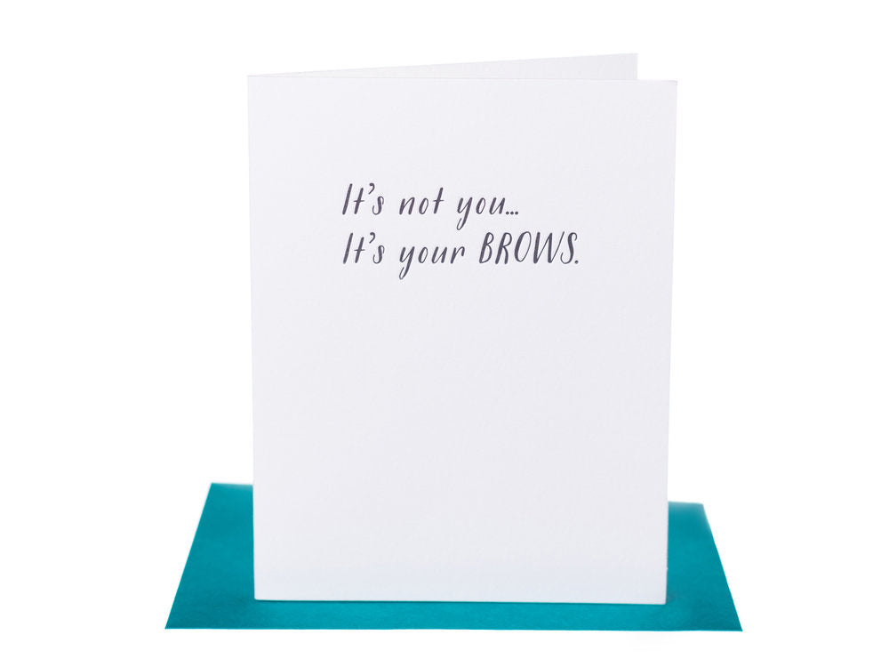 It's Not You...It's Your BROWS.