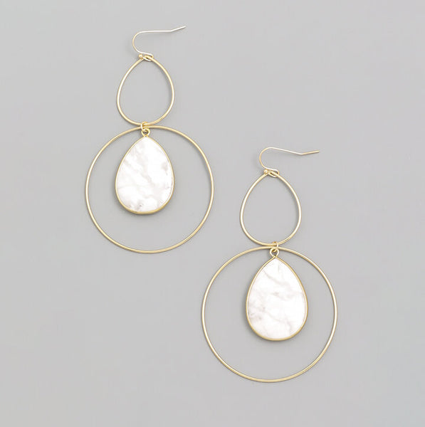 Semiprecious Hoops
