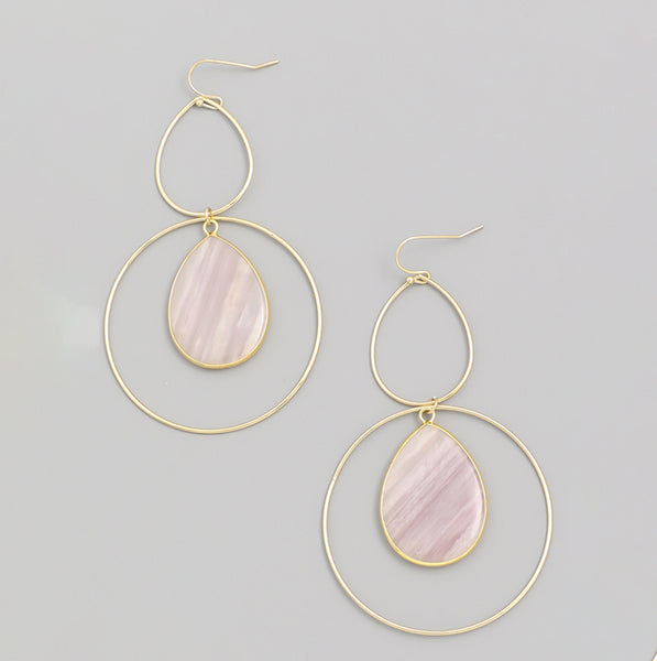 Semiprecious Hoops