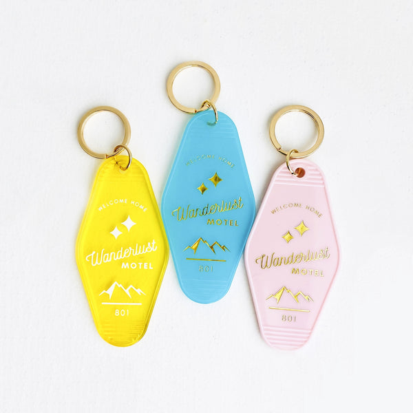 Wanderlust Motel Key Chain