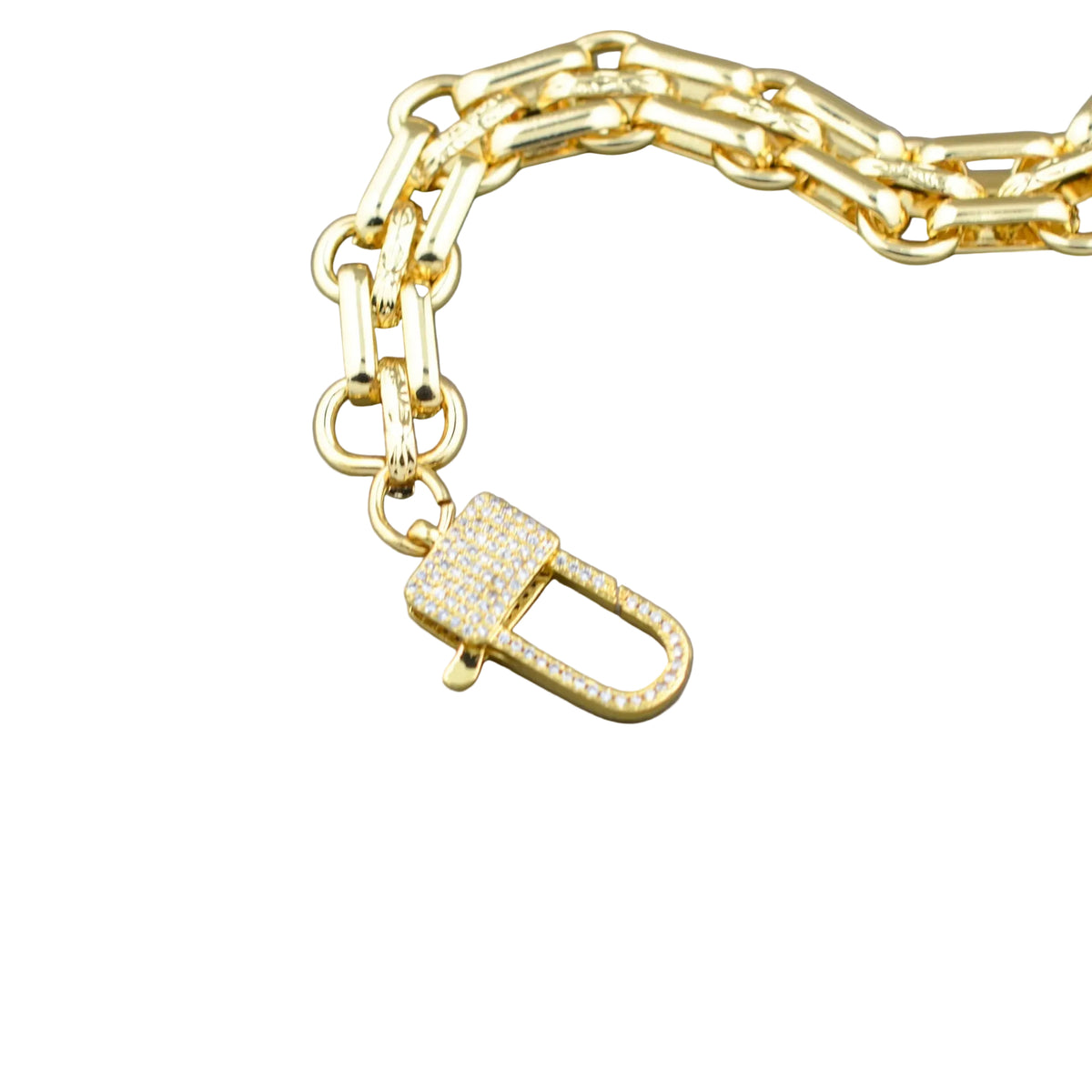 Astrid Pave Lock Bracelet