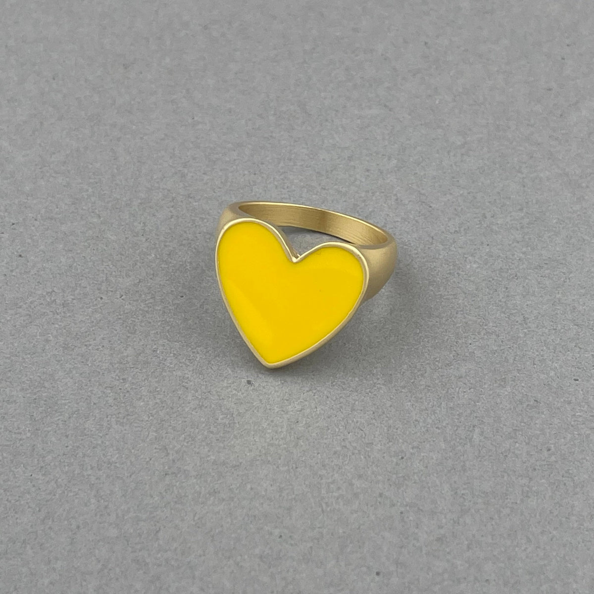Enamel Heart Ring