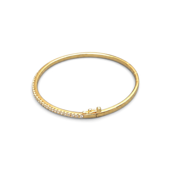 Pave Moissanite Bangle