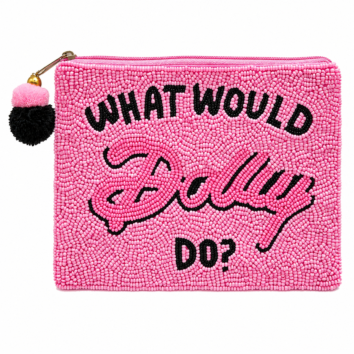 What Would Dolly Do Beaded Pouch