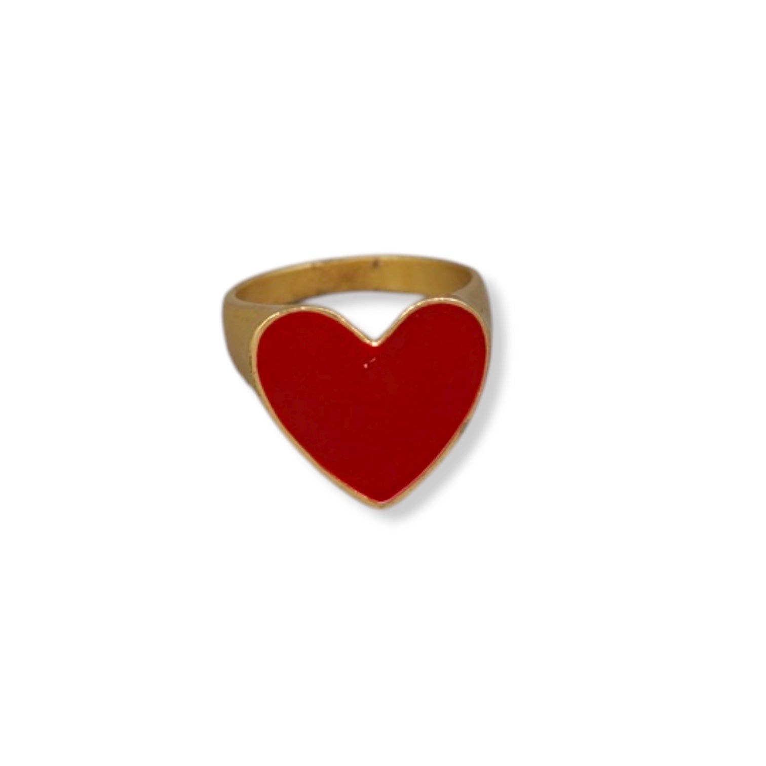 Enamel Heart Ring
