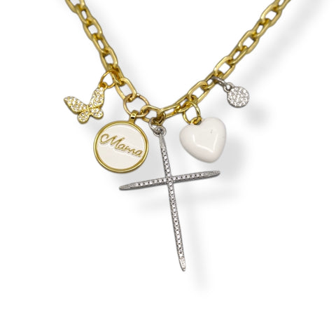 Blessed Mama Charm Necklace