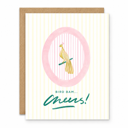 Bird Bam Cheers Mahjong Birthday Card