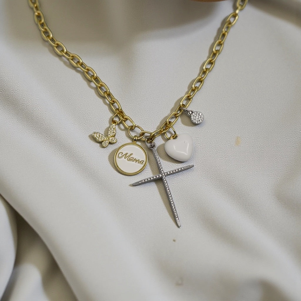 Blessed Mama Charm Necklace