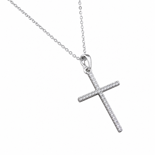 Bentley Pave Cross Necklace