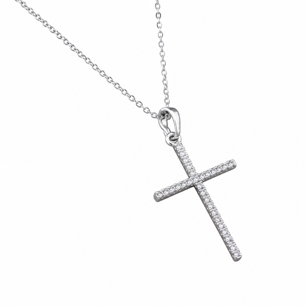 Bentley Pave Cross Necklace