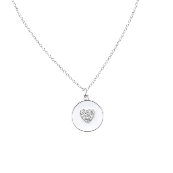 Lauren Enamel Heart Necklace