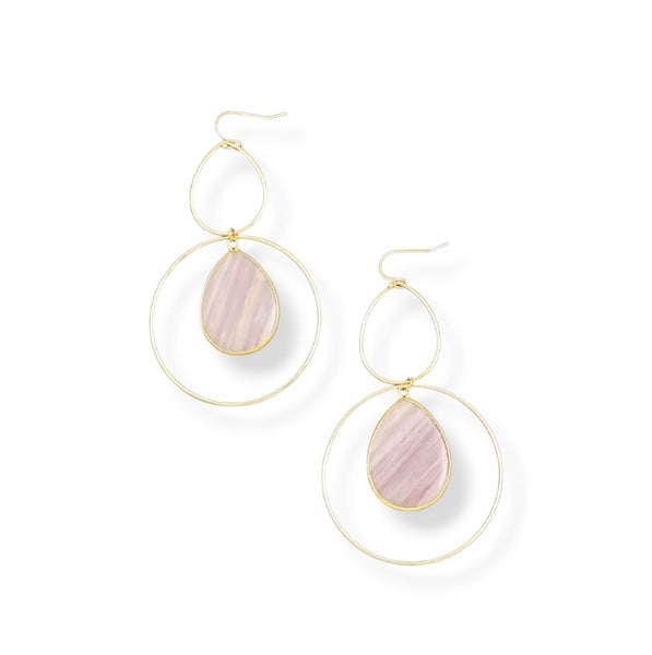 Semiprecious Hoops