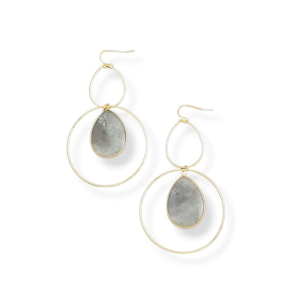 Semiprecious Hoops