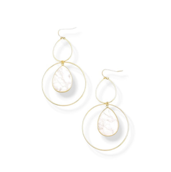 Semiprecious Hoops