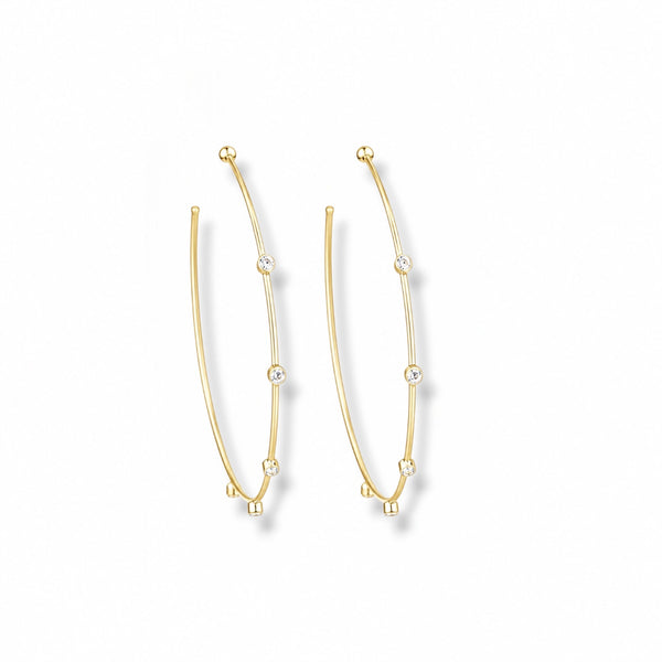 Tatum Crystal Hoops