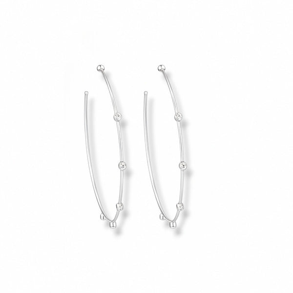 Tatum Crystal Hoops