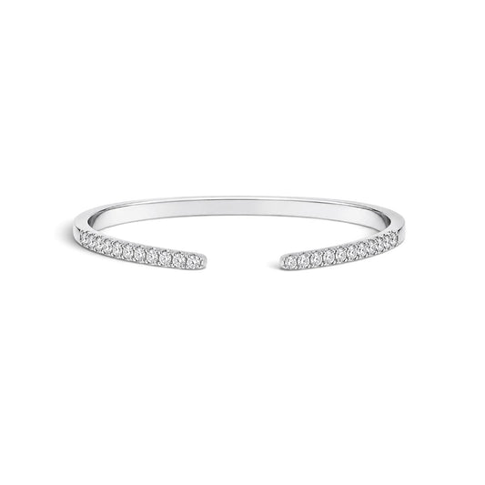 Open pave rhinestone bracelet