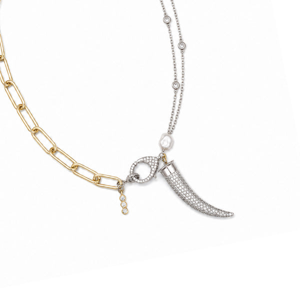 The Trinity Horn Necklace