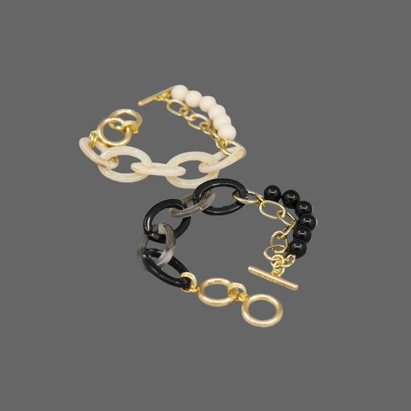 Mixed Lucite Beaded Bracelet