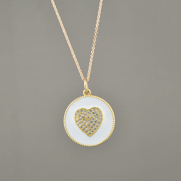 Hope Enamel Necklace