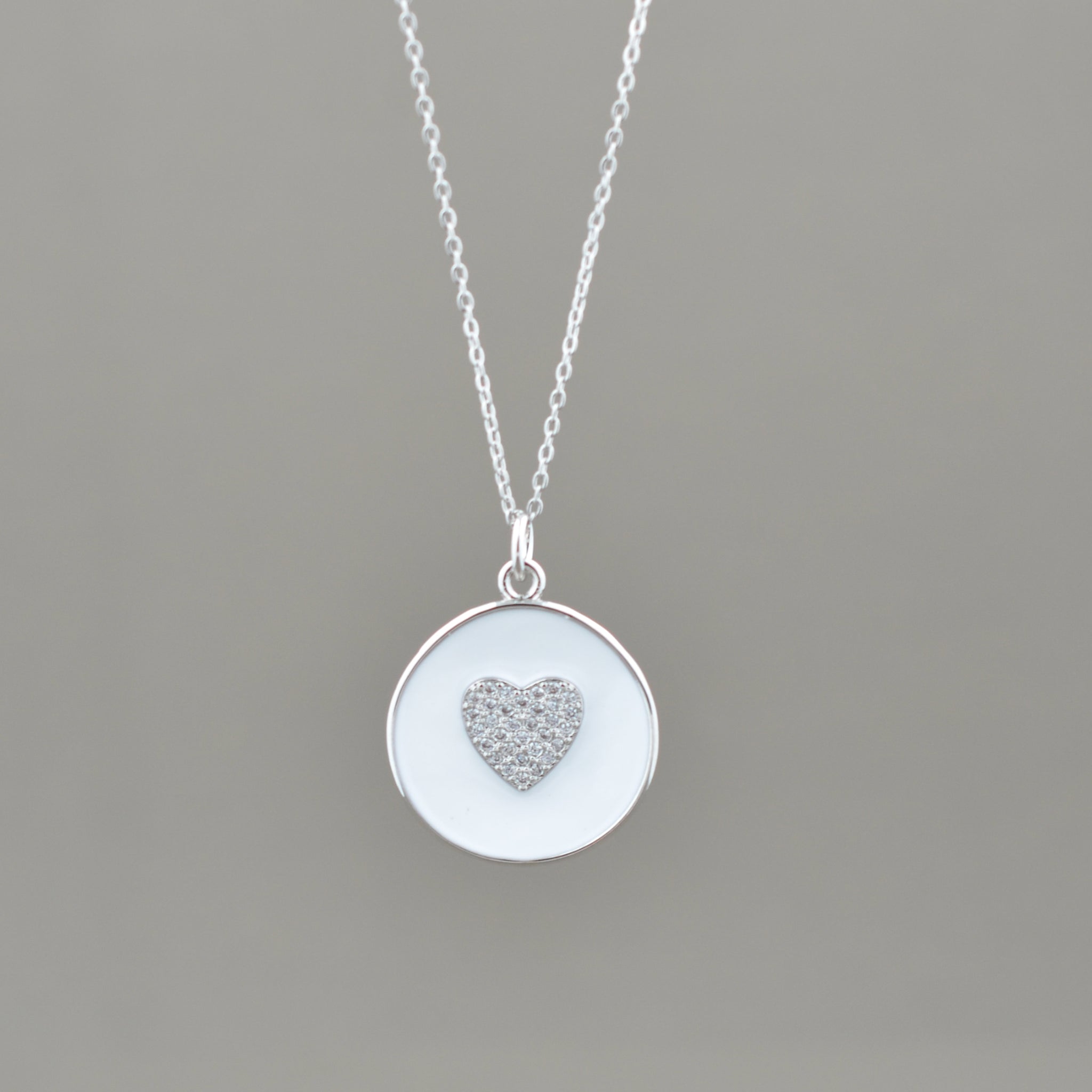 Lauren Enamel Heart Necklace