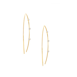 Crystal Wire Hoops