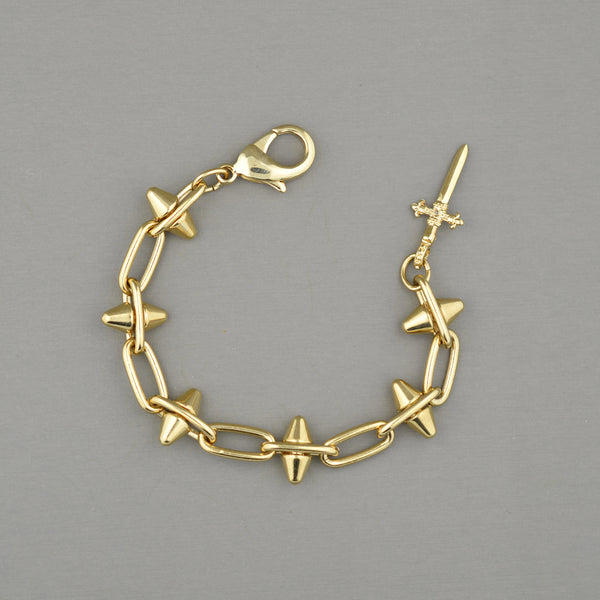 Bella Spike Cross Bracelet