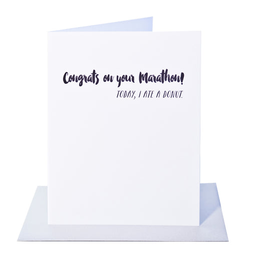Congrats on your Marathon