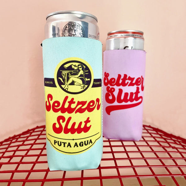 Lilac Seltzer Slut Koozie – Golden Hour Gift Co